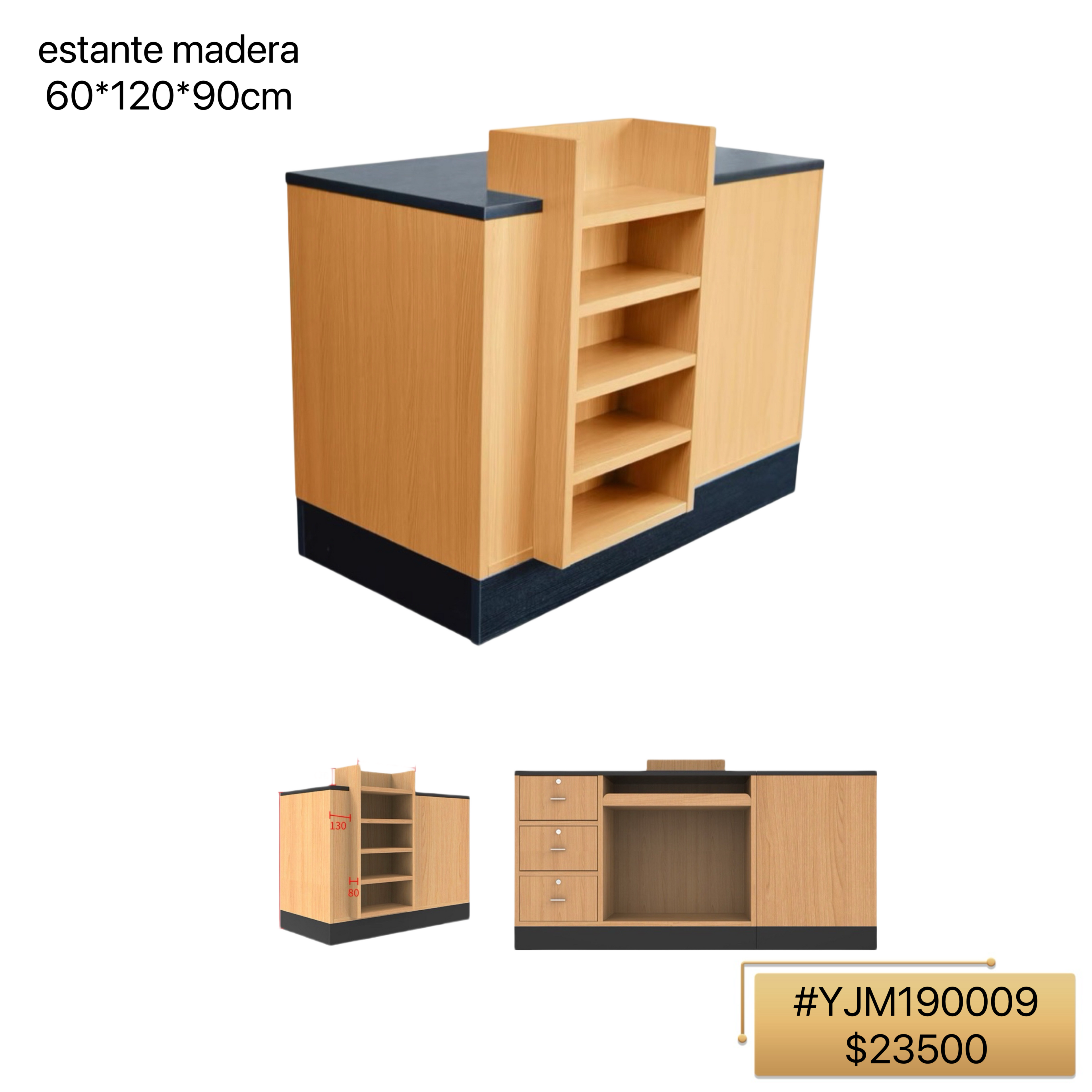estante madera