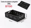 CESTA DE PLÁSTICO PLEGABLE 35L