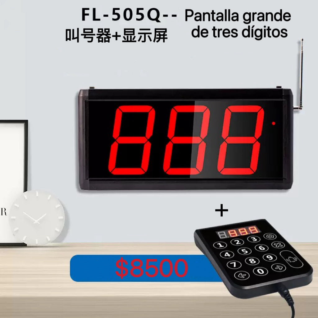 PANTALLA GRANDE DE TRES DIGITOS