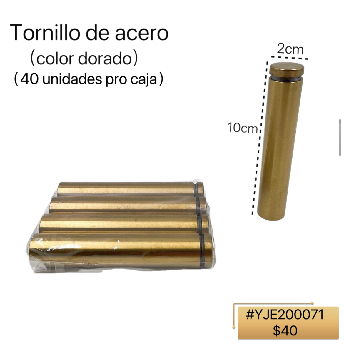 tornillo de acero
