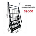 Estante para papel pintado
