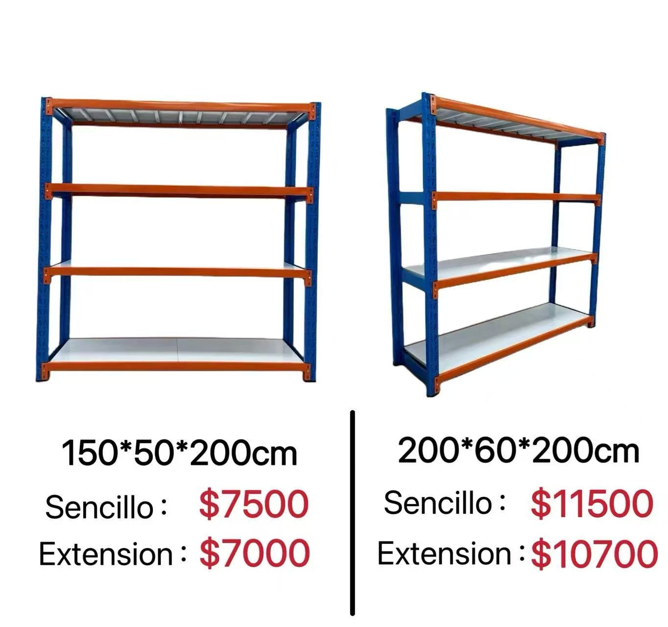 ESTANTE DE ALMACEN(sin tornillos）
