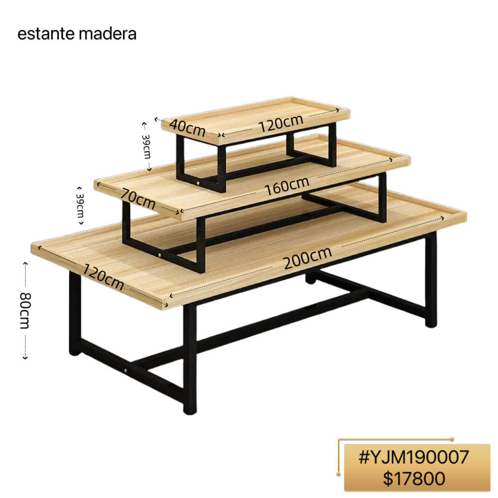 estante madera
