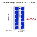 TIPO DE CODIGO DE BARRAS DE 12 PUERTAS