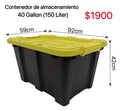 CONTENEDOR DE ALMACENAMIENTO 40 GALONES