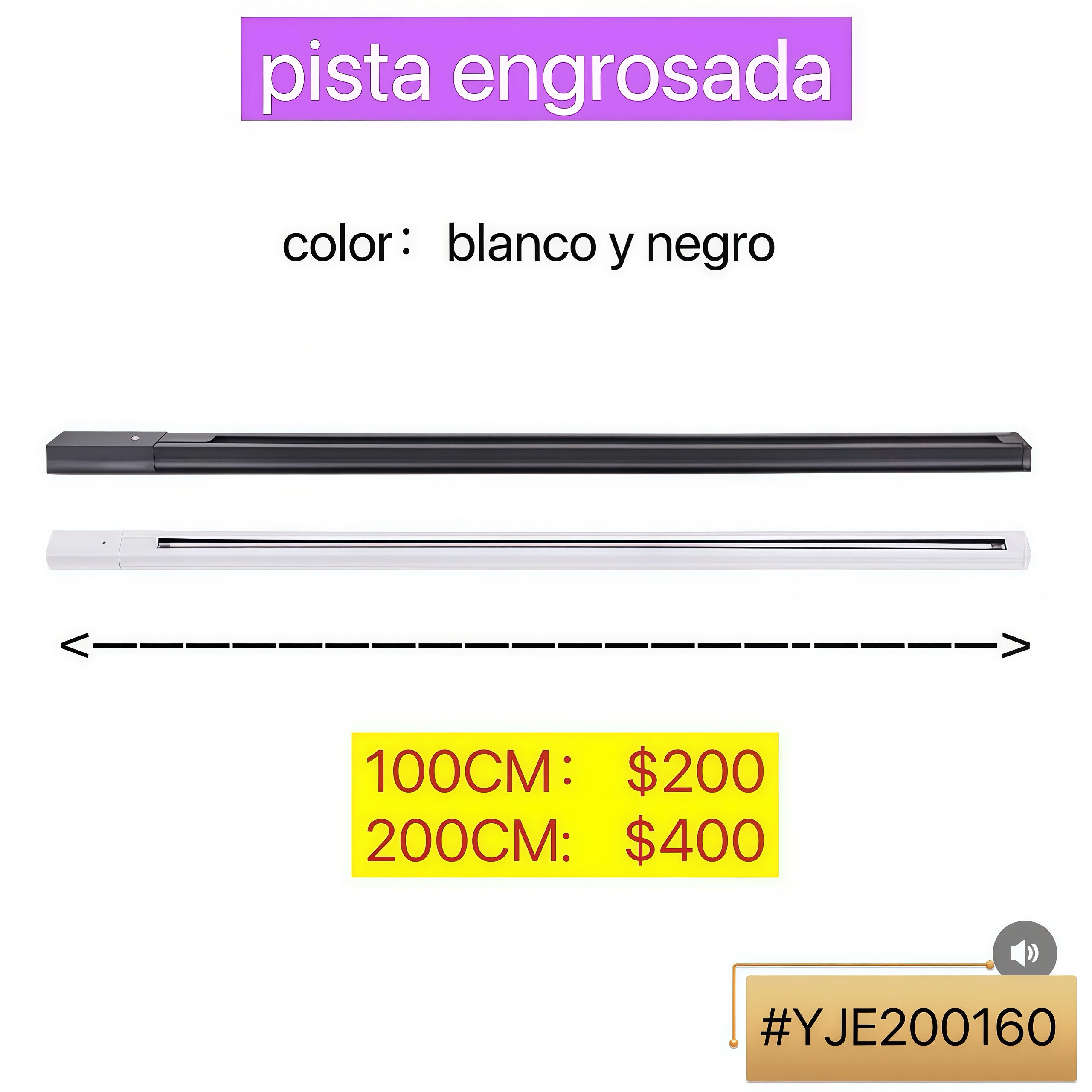 PISTA ENGROSADA