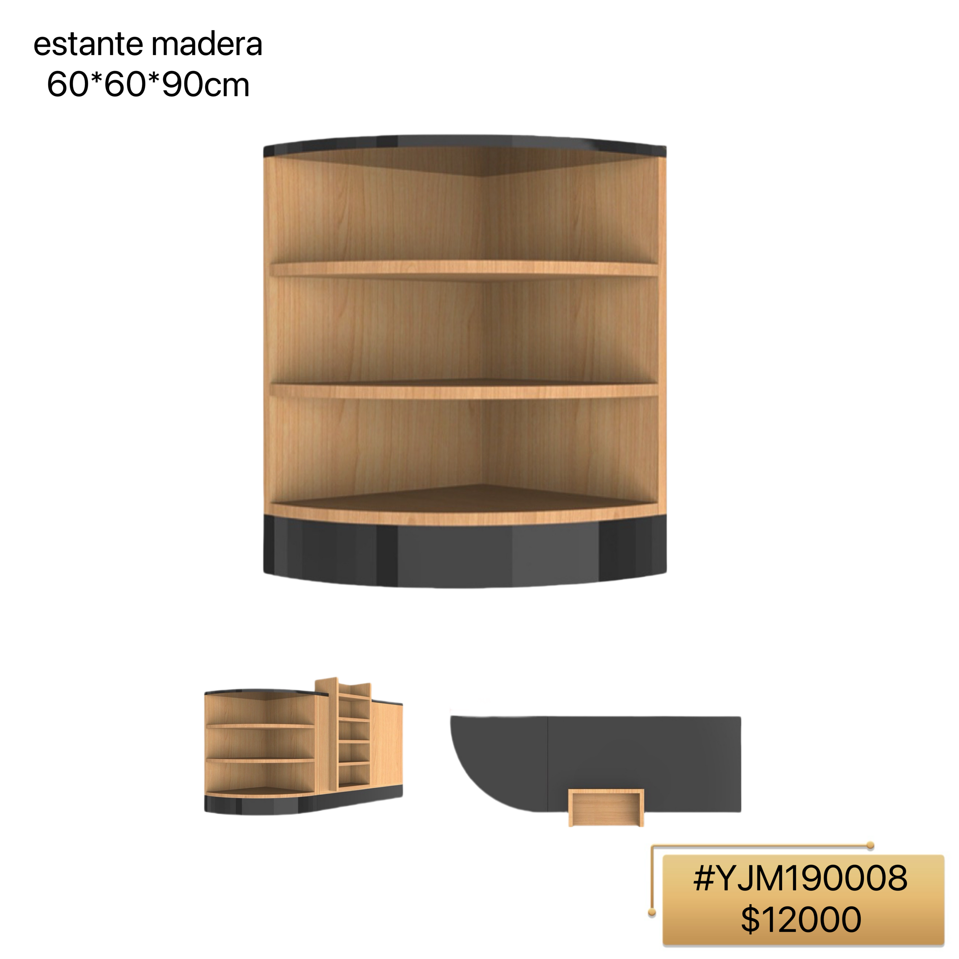 estante madera