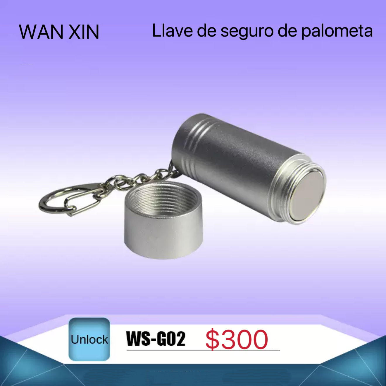 LLAVE DE SEGURO DE PALOMETA