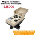 MAQUINA CLASIFICADORA DE MONEDAS MULTINACIONAL