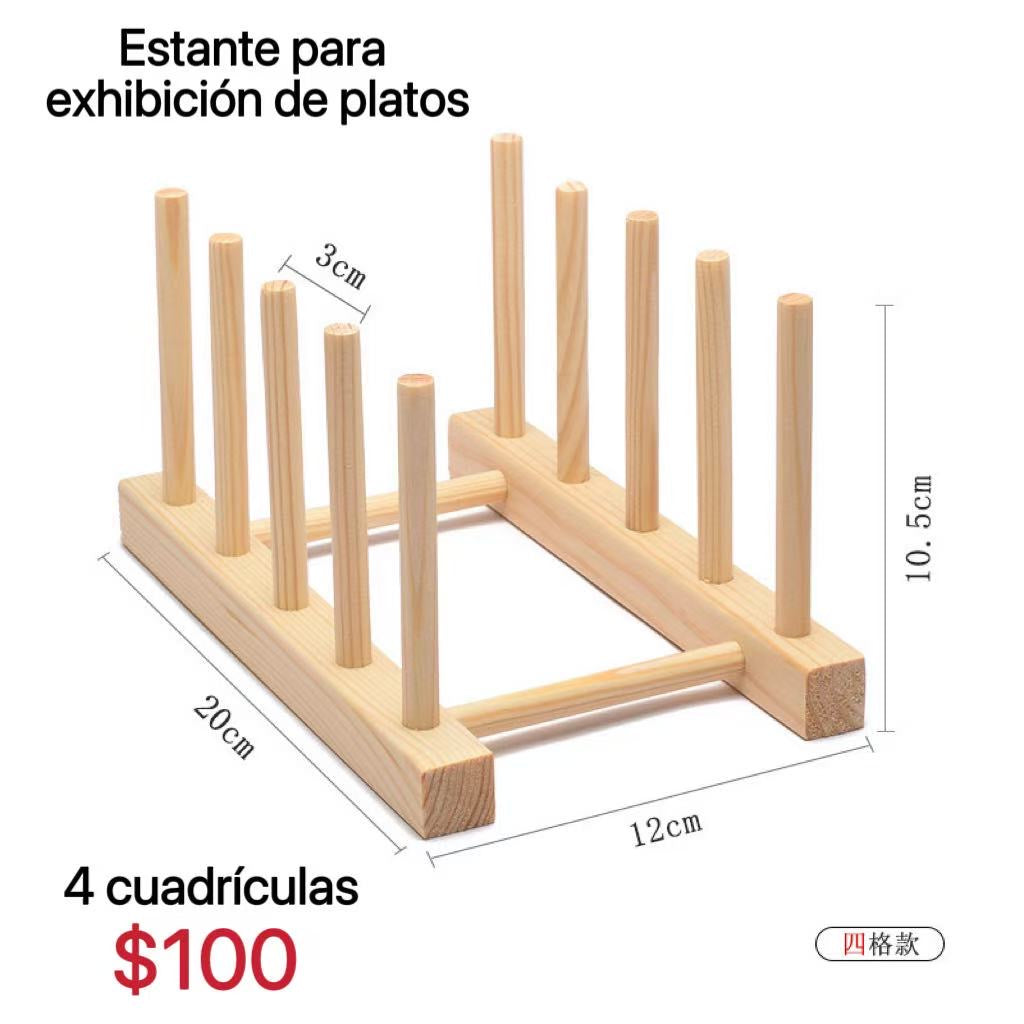 ESTANTE DE EXPOSICIÓN DE PLATOS