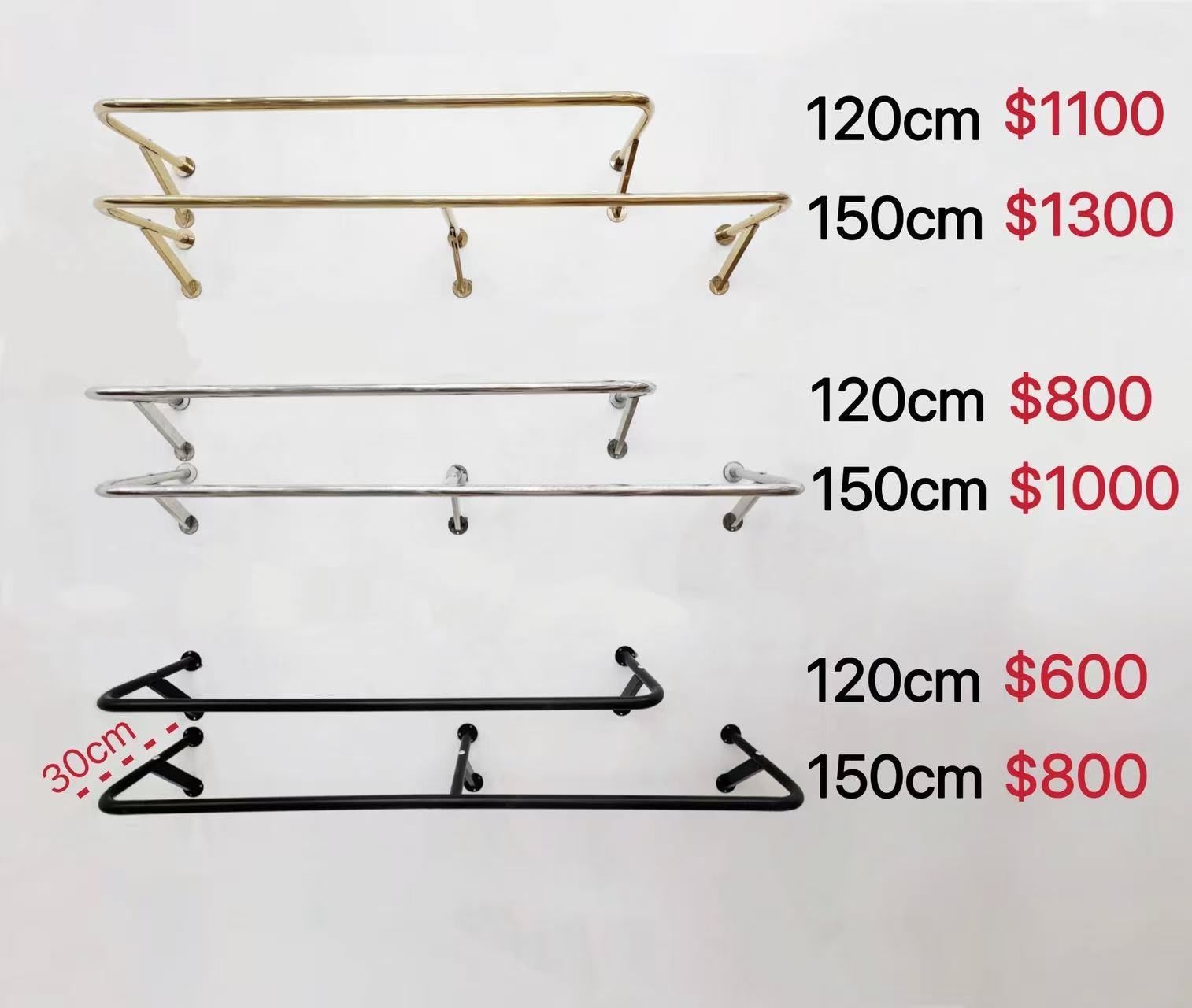 PERCHERO PARA PARE 120/150CM