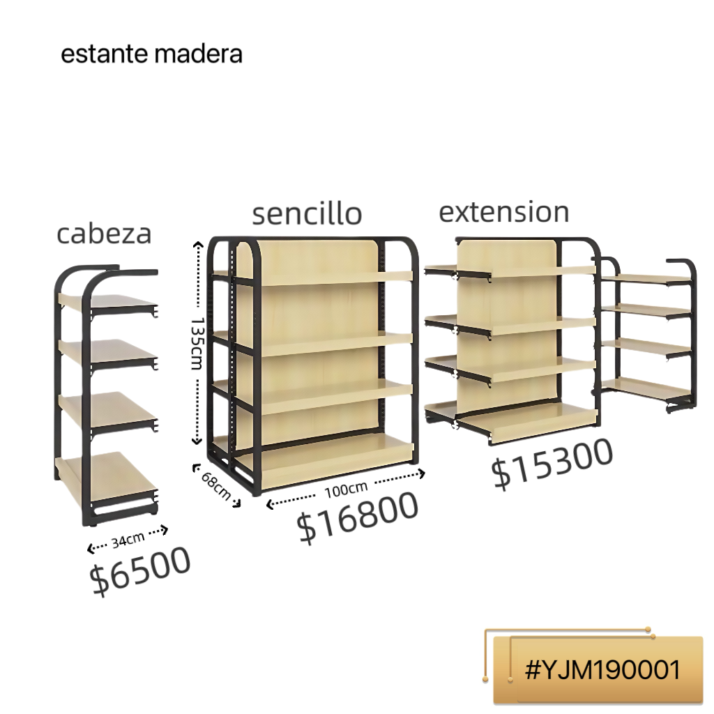 estante madera
