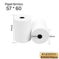 PAPEL TERMICO 57*60MM(100 ROLLO)